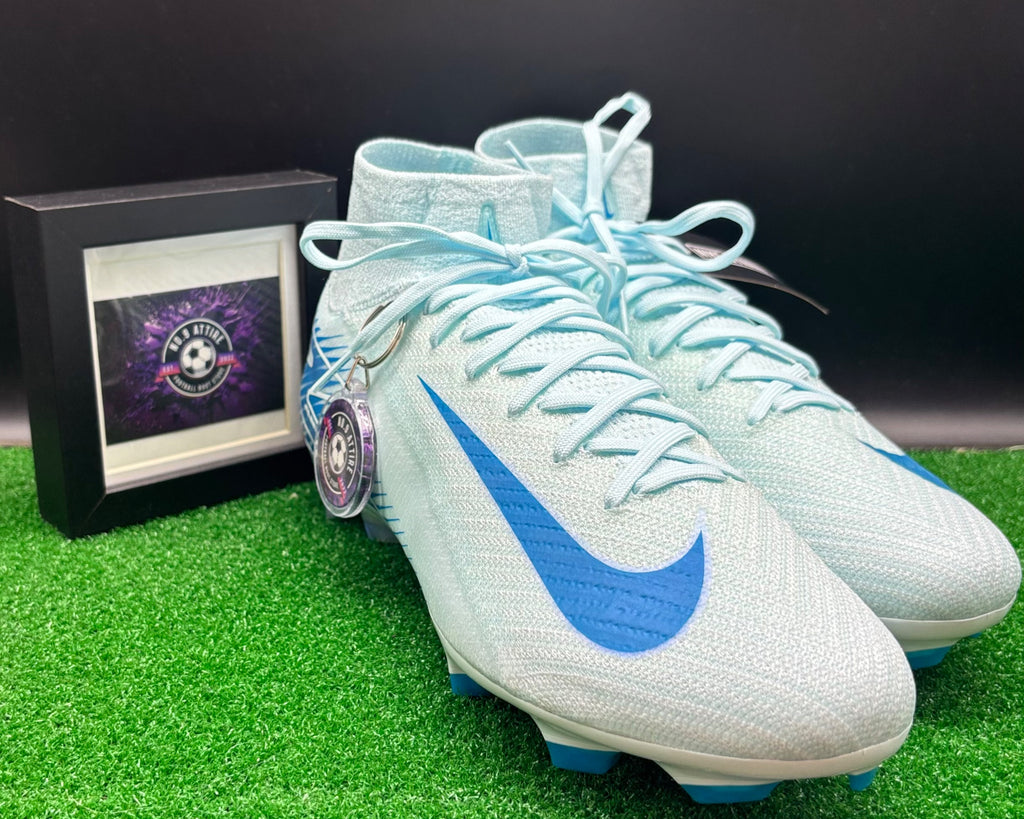 Nike Zoom Superfly 10 Elite FG Football Boots 🔵⚪️