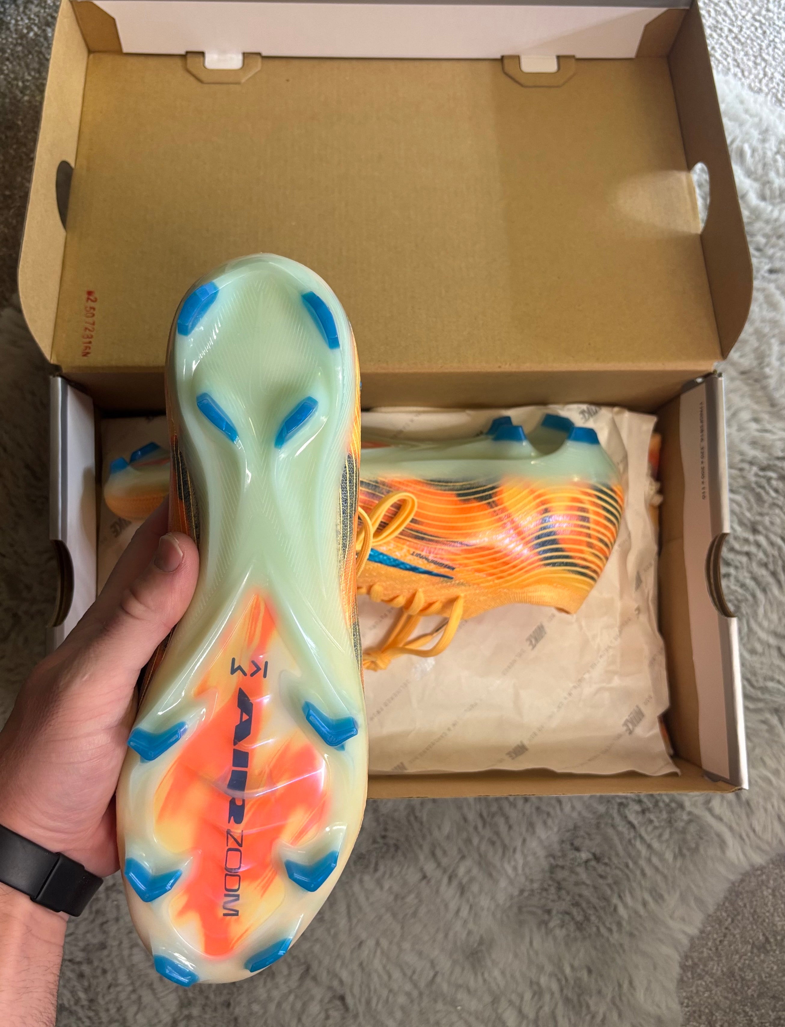 Nike Zoom Vapor 16 Elite KM FG Football Boots 🟡🟠