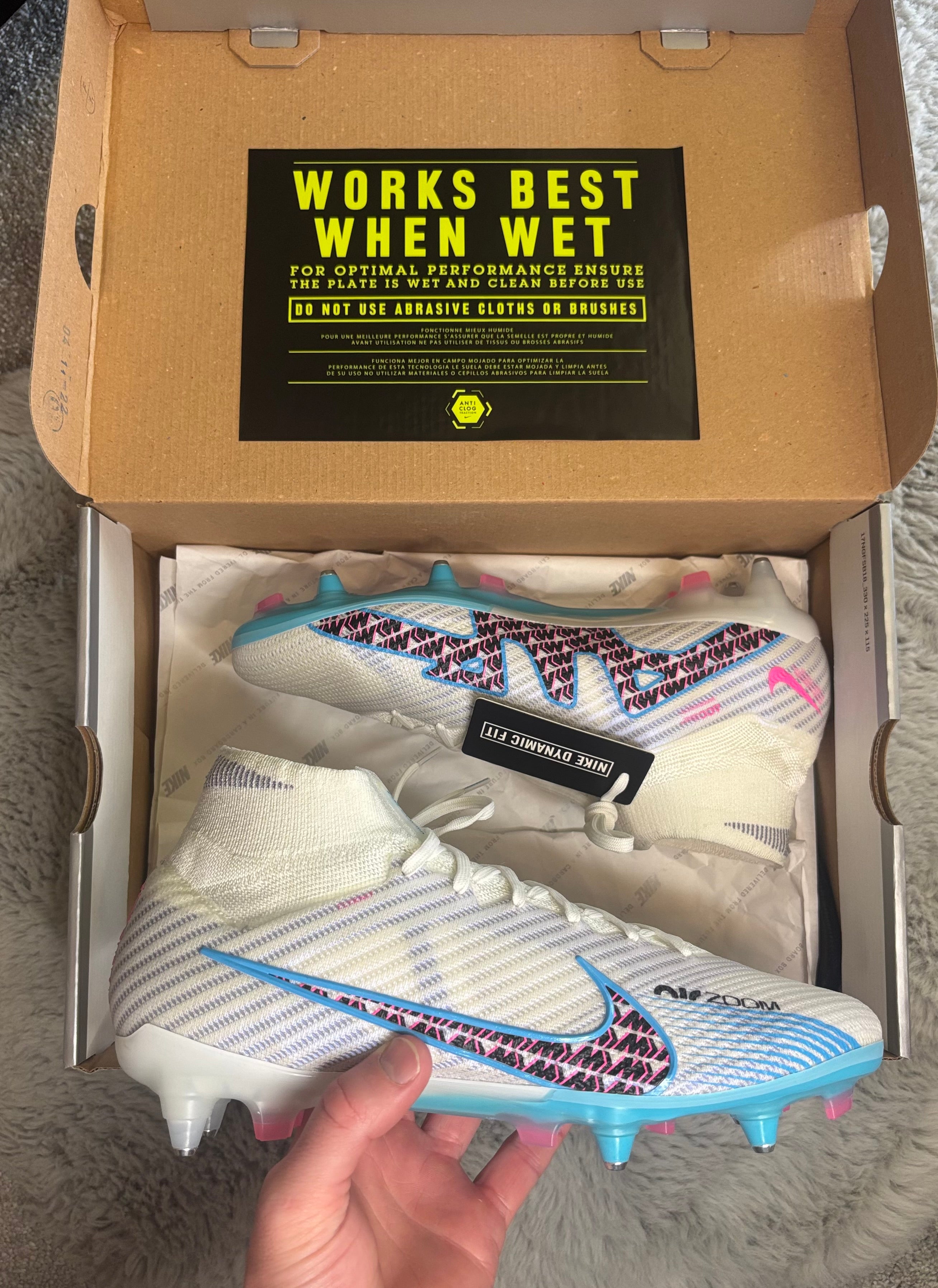 Nike Zoom Superfly Elite SG-PRO AC Football Boots ⚪️🔵