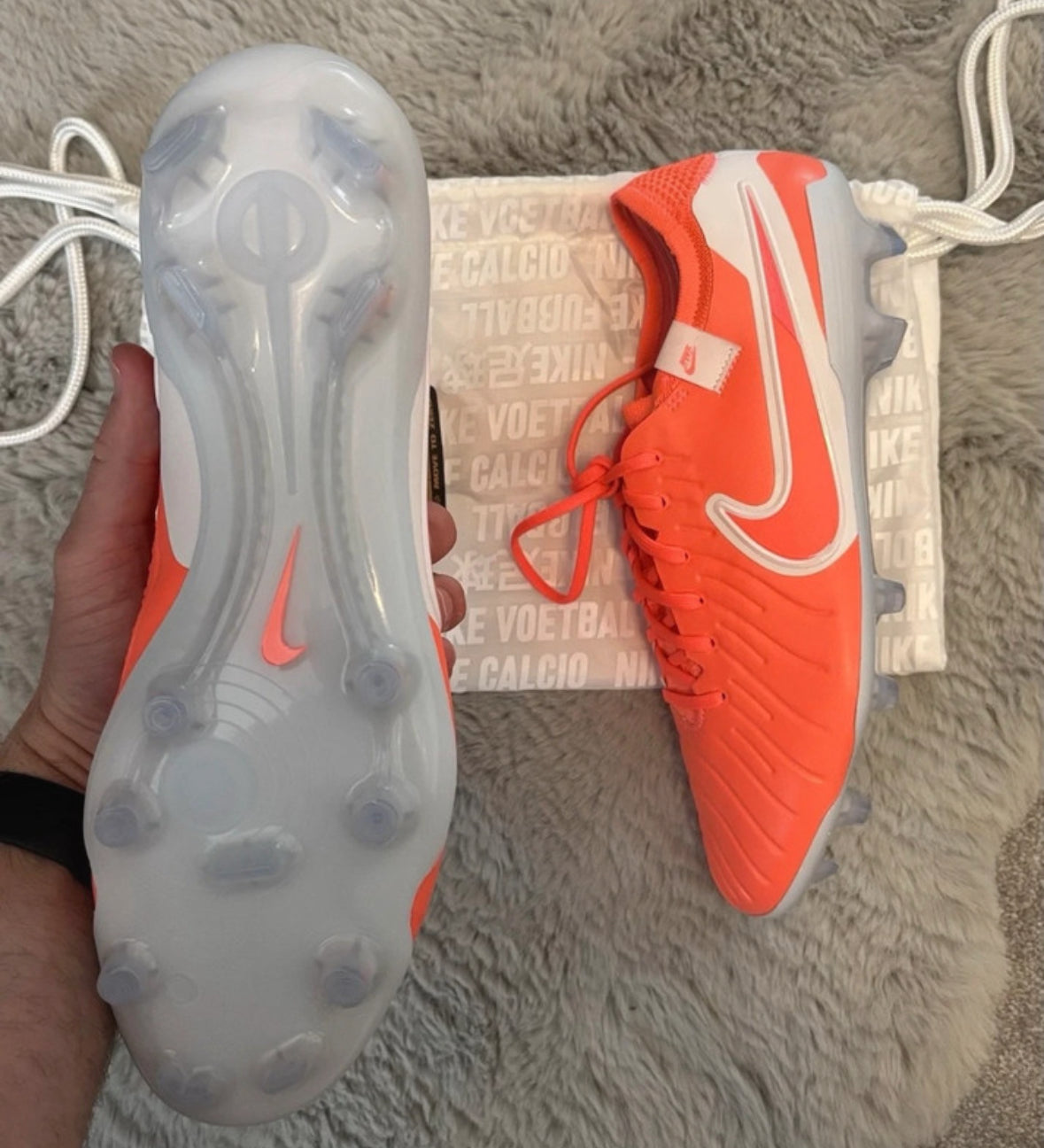 Nike Legend 10 Elite FG Football Boots 🟠⚪️