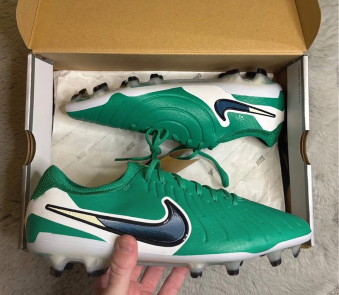 Nike Legend 10 Elite FG LV8 Football Boots ⚪️🟢