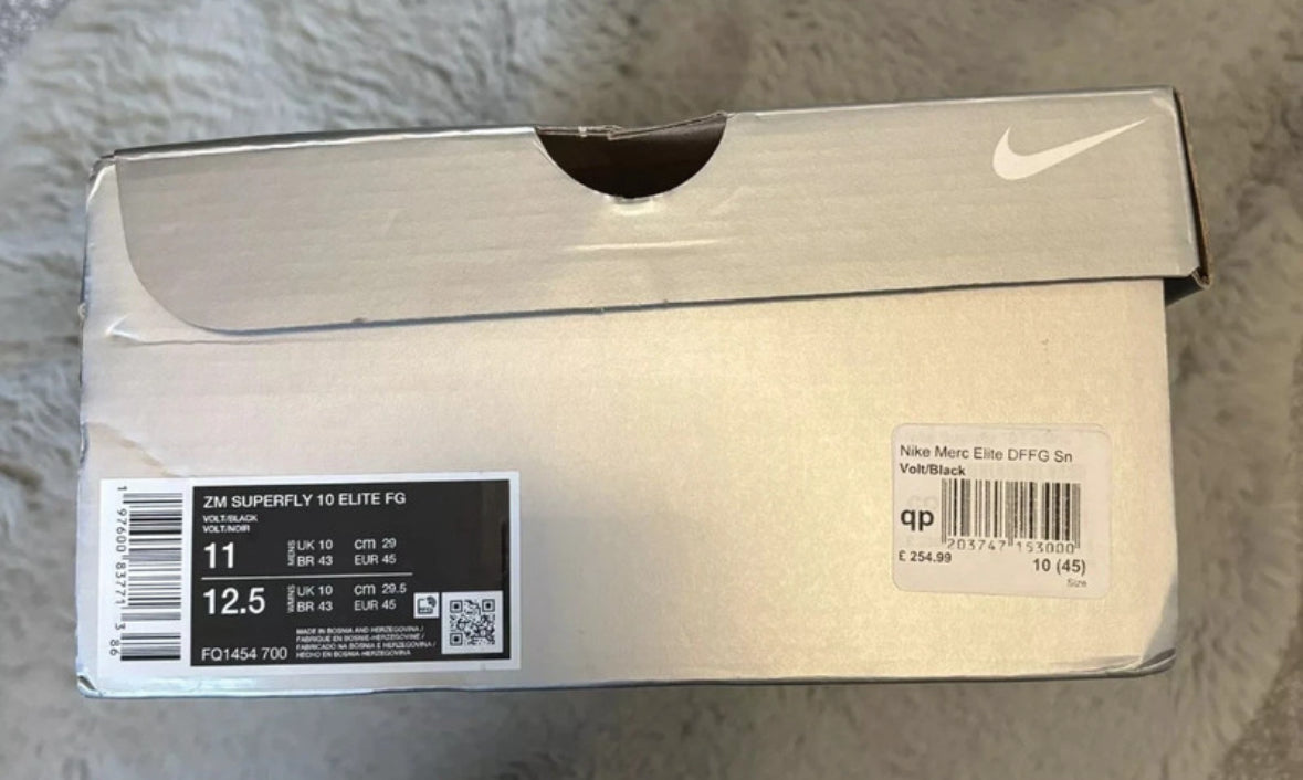 Nike Zoom Superfly 10 Elite FG Football Boots 🟡⚫️