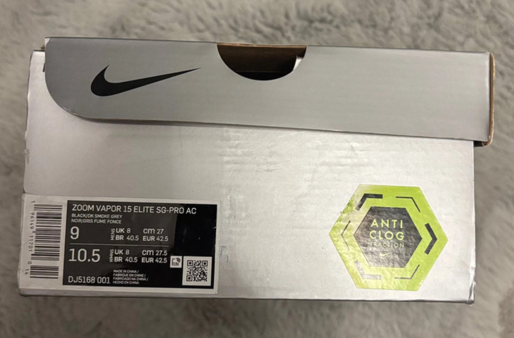 Nike Zoom Vapor 15 Elite SG-PRO AC Football Boots ⚫️⚫️