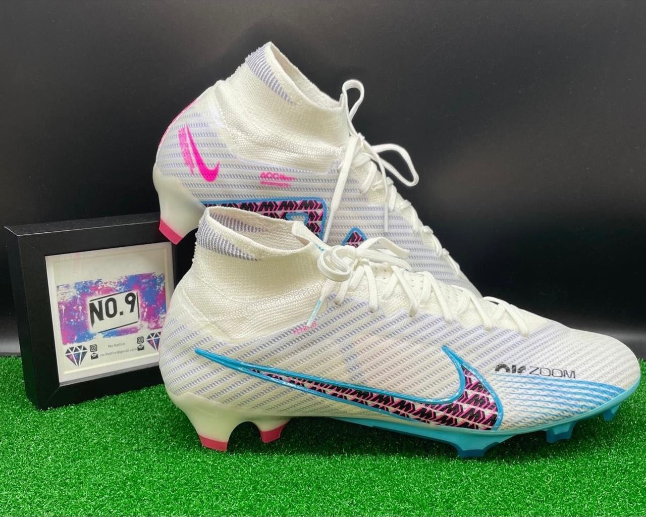Nike Zoom Superfly 9 Elite FG Football Boots ⚪️🔵