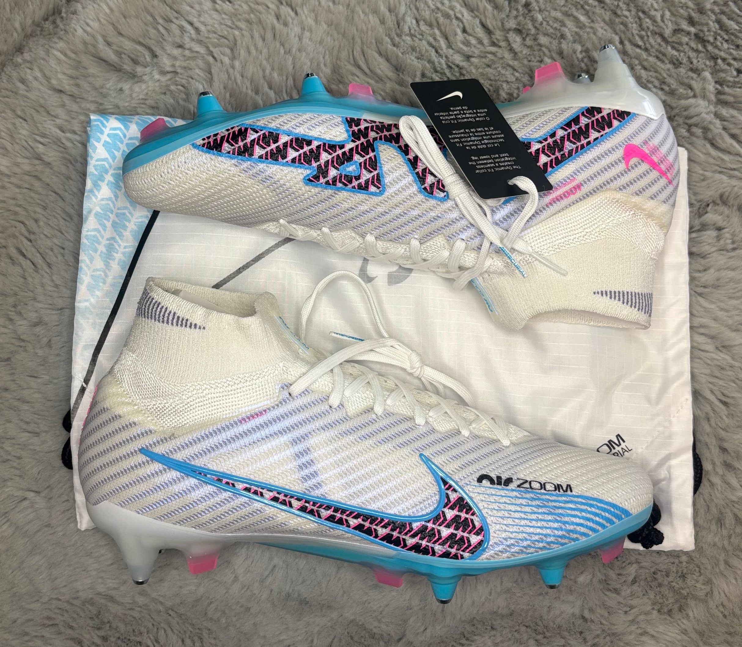 Nike Zoom Superfly Elite SG-PRO AC Football Boots ⚪️🔵
