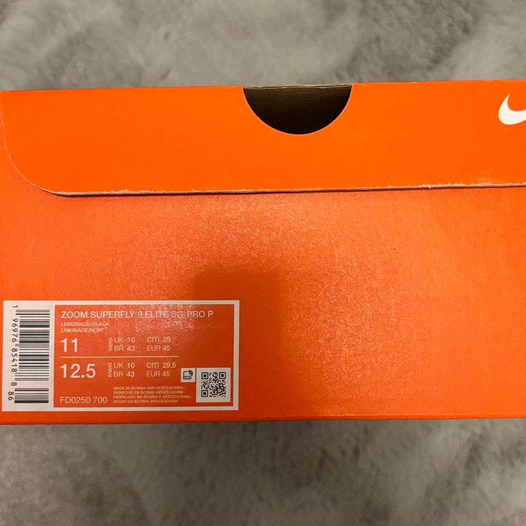 Nike Zoom Superfly 9 Elite SG Football Boots ⚪️⚫️