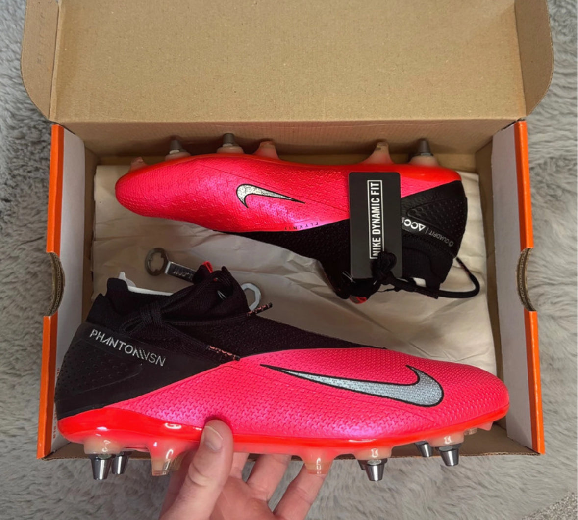 Nike Phantom VSN 2 Elite DF SG Football Boots ⚫️🔴
