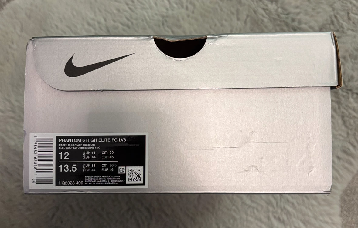 Nike Phantom 6 Elite High FG Football Boots ⚪️🔵