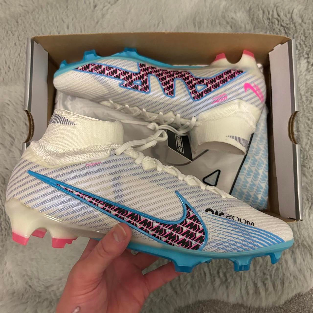 Nike Zoom Superfly 9 Elite FG Football Boots ⚪️🔵