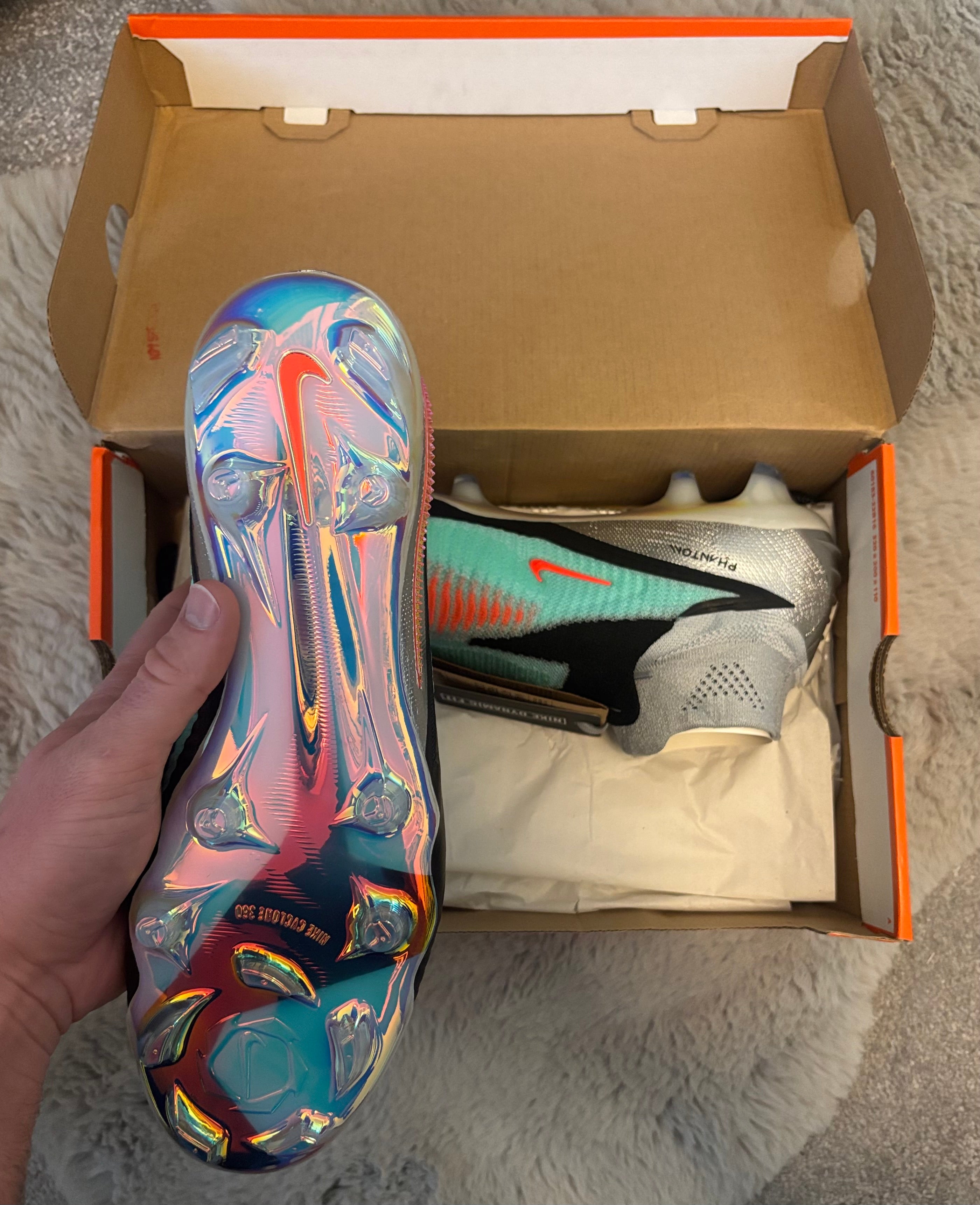 Nike Phantom 6 Elite High FG LE Football Boots ⚪️🔵