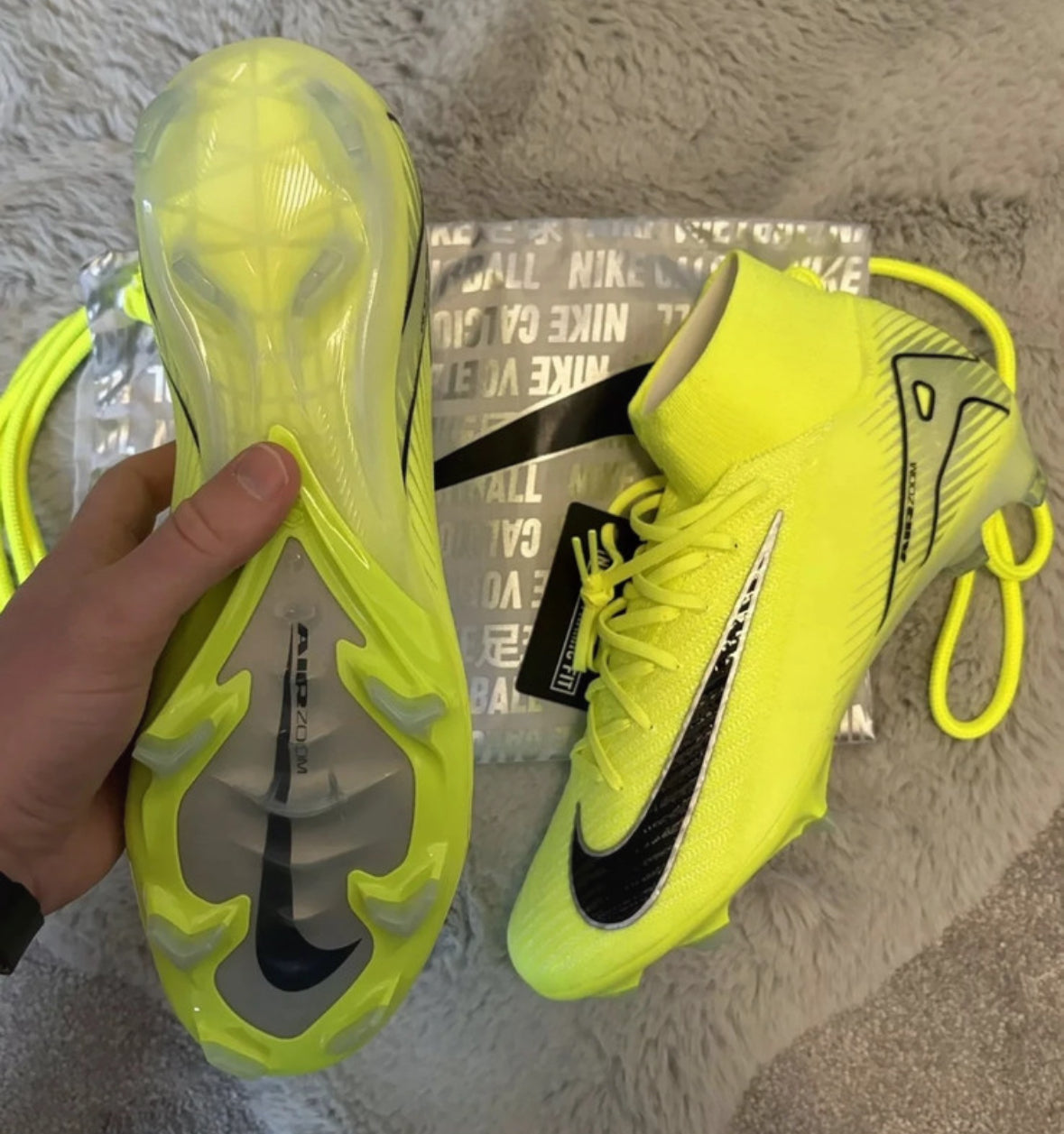 Nike Zoom Superfly 10 Elite FG Football Boots 🟡⚫️