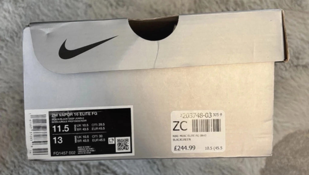 Nike Zoom Vapor 16 Elite FG Football Boots ⚫️🟢