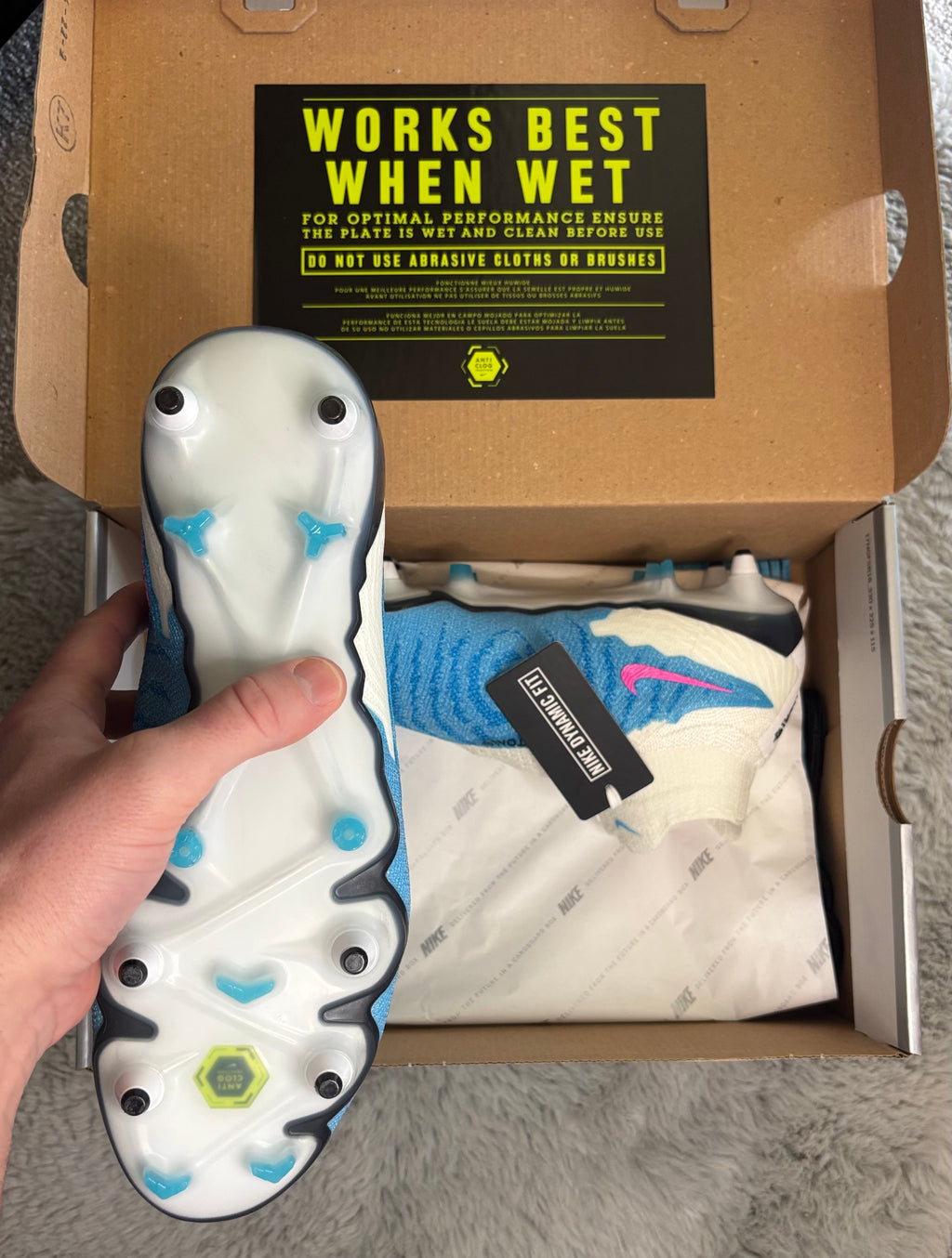 Nike Phantom GX Elite DF SG-PRO AC Football Boots ⚪️🔵