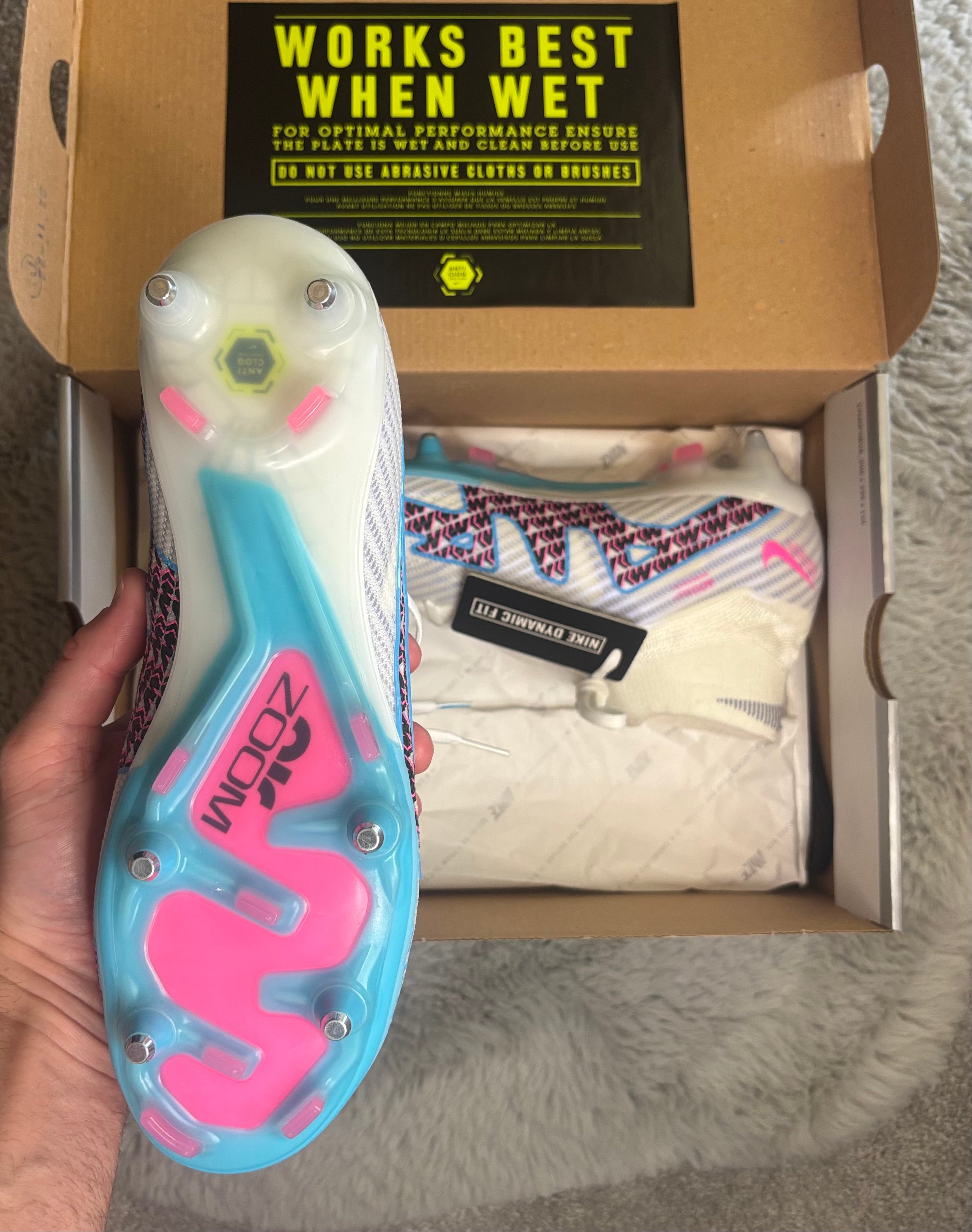 Nike Zoom Superfly Elite SG-PRO AC Football Boots ⚪️🔵