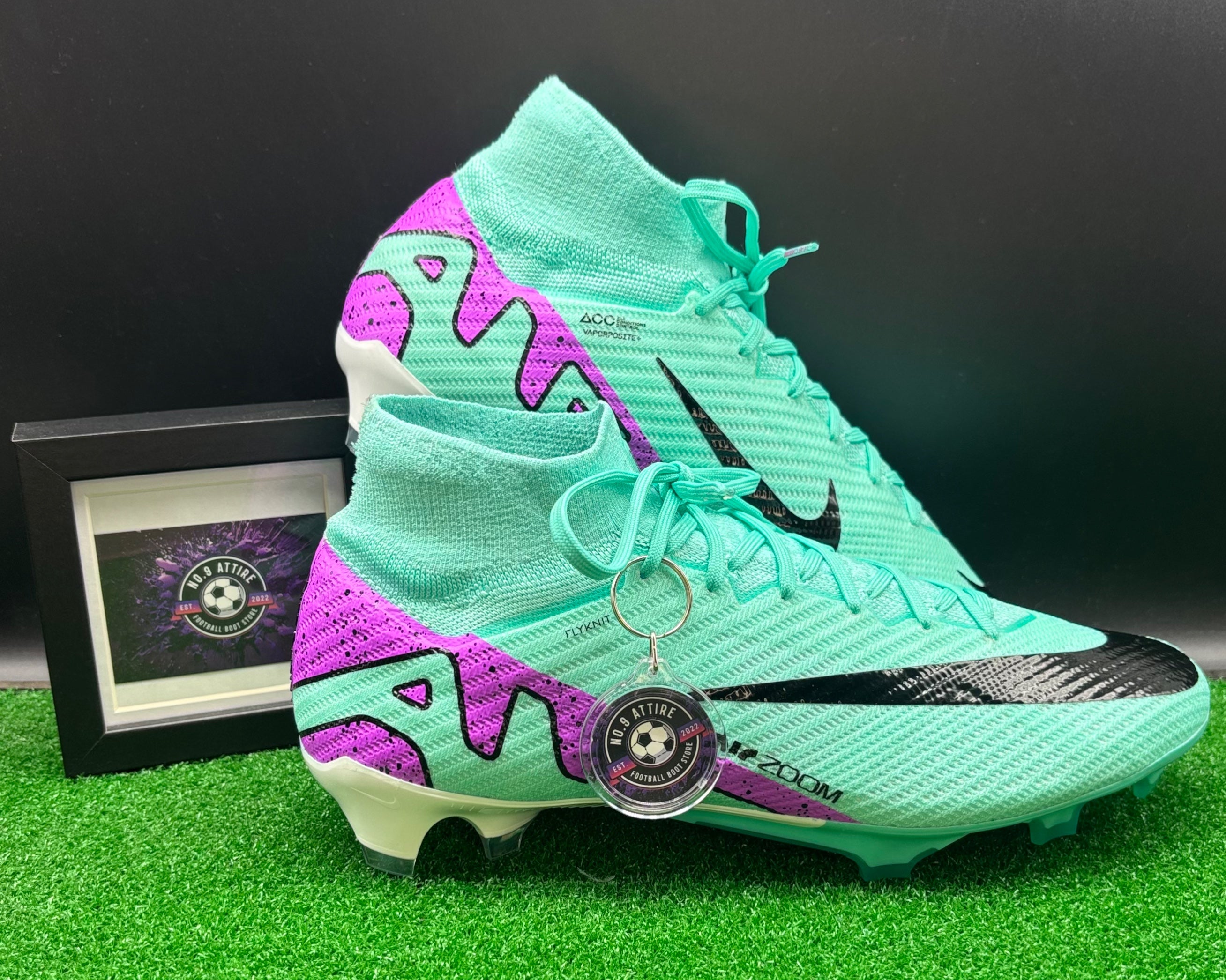 Nike Zoom Superfly 9 Elite FG Football Boots 🟢🟣
