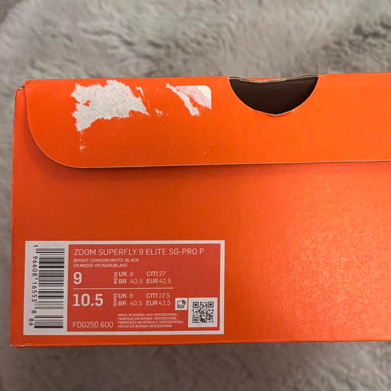 Nike Zoom Superfly 9 Elite SG Football Boots ⚪️🔴