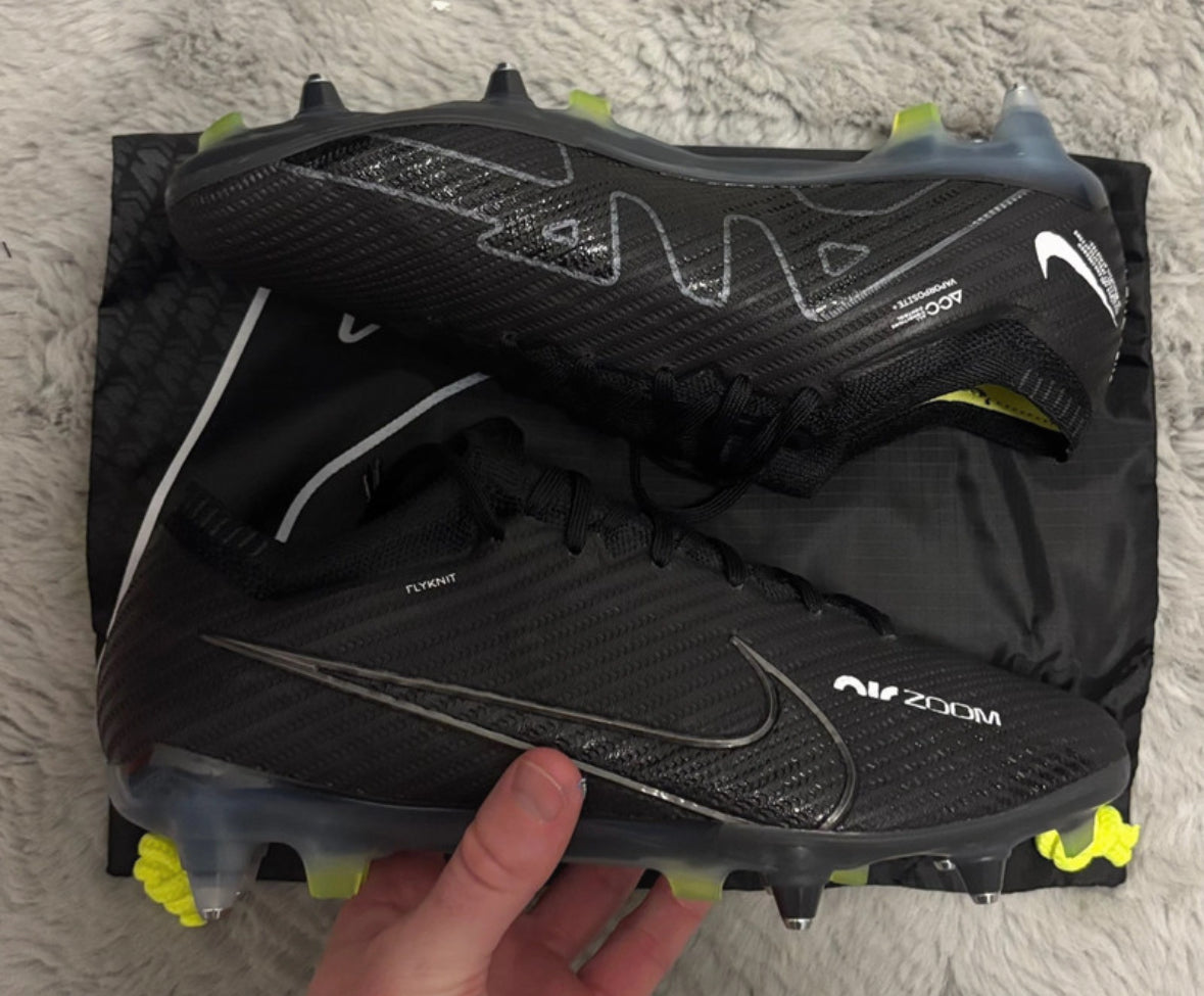 Nike Zoom Vapor 15 Elite SG-PRO AC Football Boots ⚫️⚫️