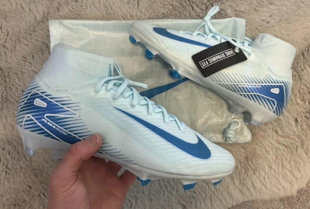 Nike Zoom Superfly 10 Elite FG Football Boots 🔵⚪️