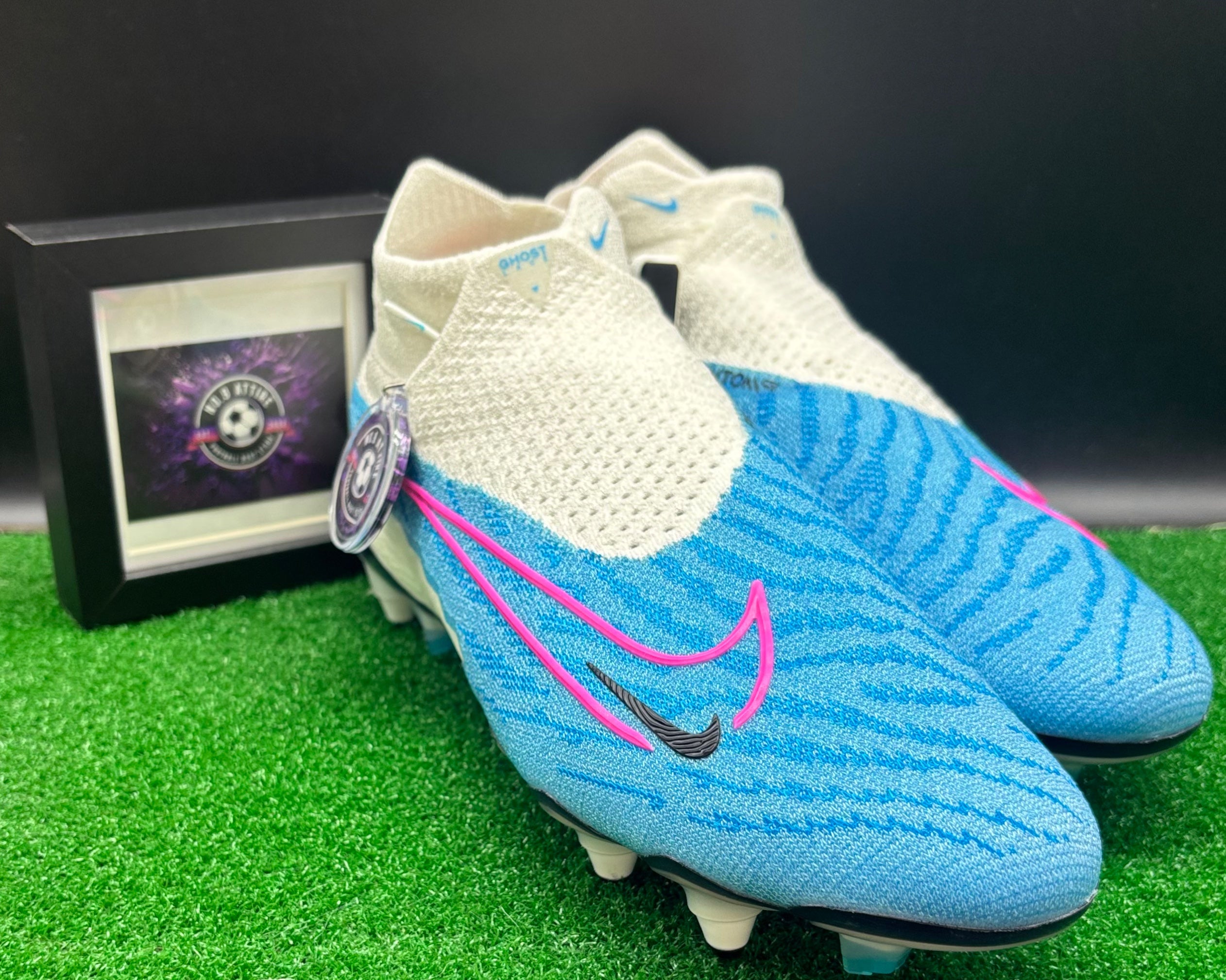 Nike Phantom GX Elite DF SG-PRO AC Football Boots ⚪️🔵