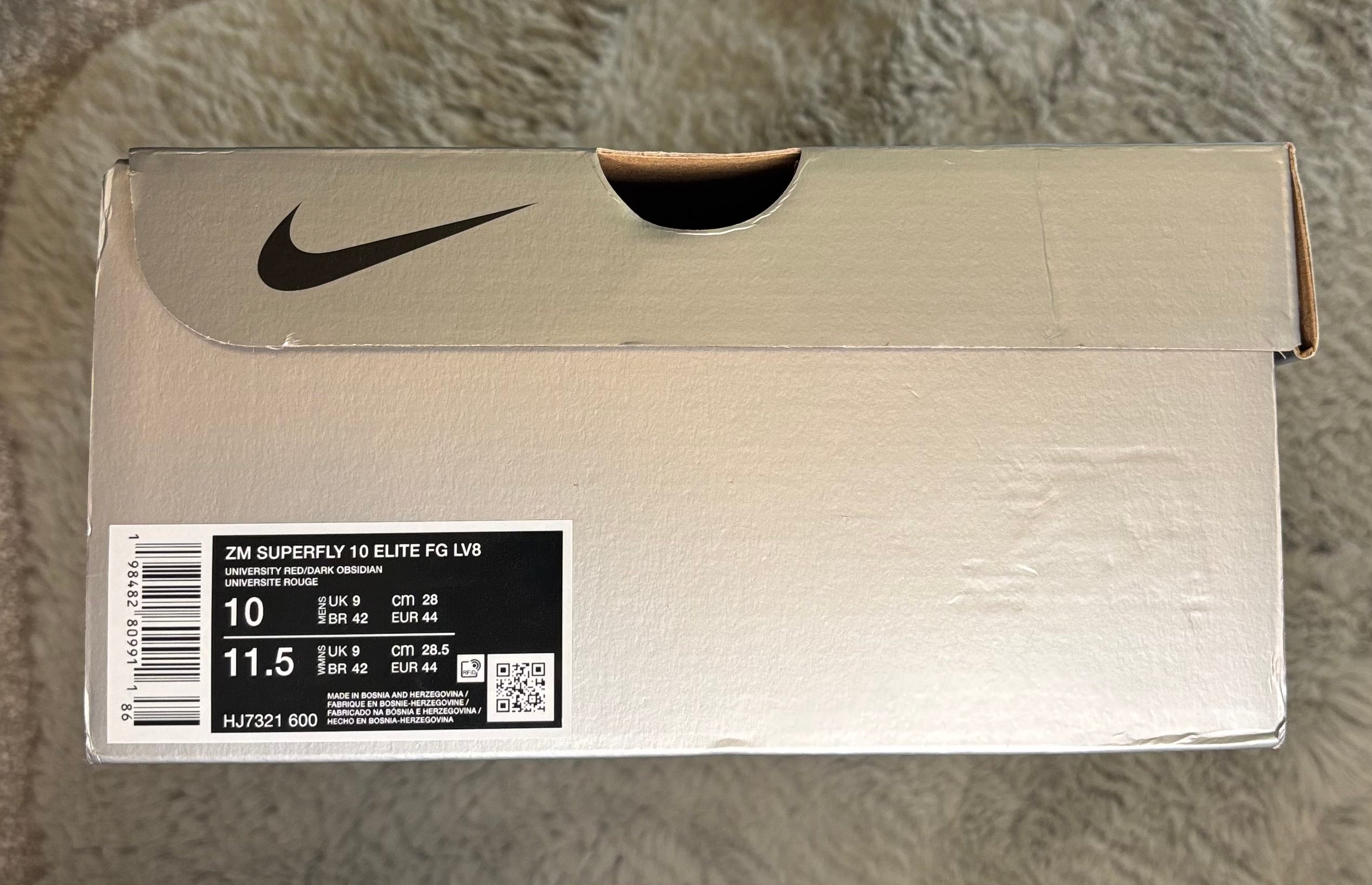 Nike Zoom Superfly 10 Elite FG LV8 Football Boots ⚪️🔴