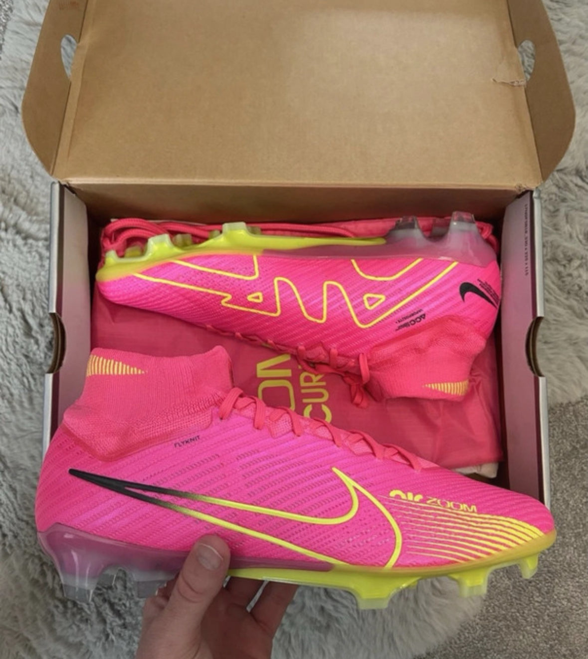 Nike Zoom Superfly 9 Elite FG Football Boots 🔴🟡