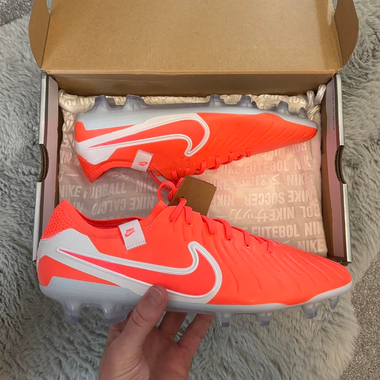 Nike Legend 10 Elite FG Football Boots 🟠⚪️