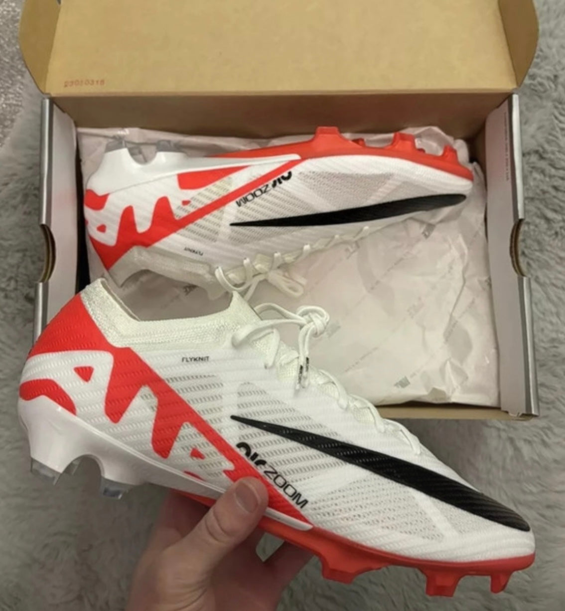 Nike Zoom Vapor 15 Elite FG Football Boots ⚪️🔴