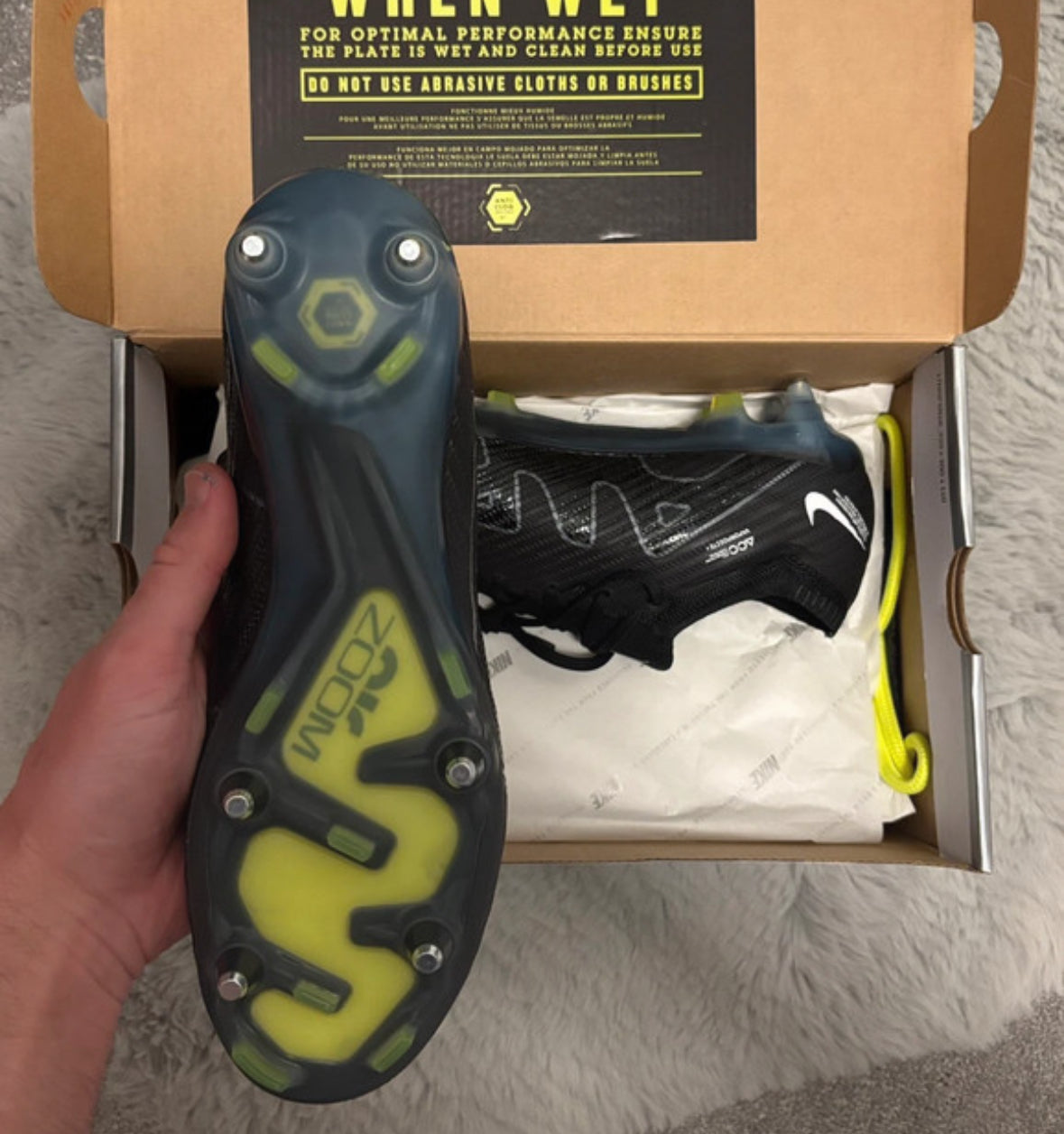 Nike Zoom Vapor 15 Elite SG-PRO AC Football Boots ⚫️⚫️