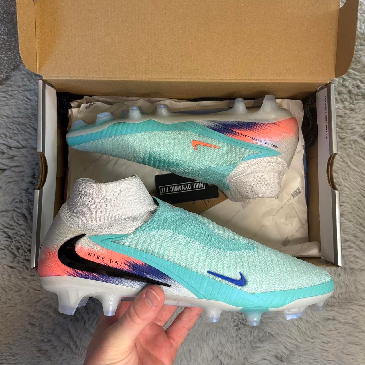 Nike Phantom 6 Elite High FG NU2 Football Boots ⚪️🔵