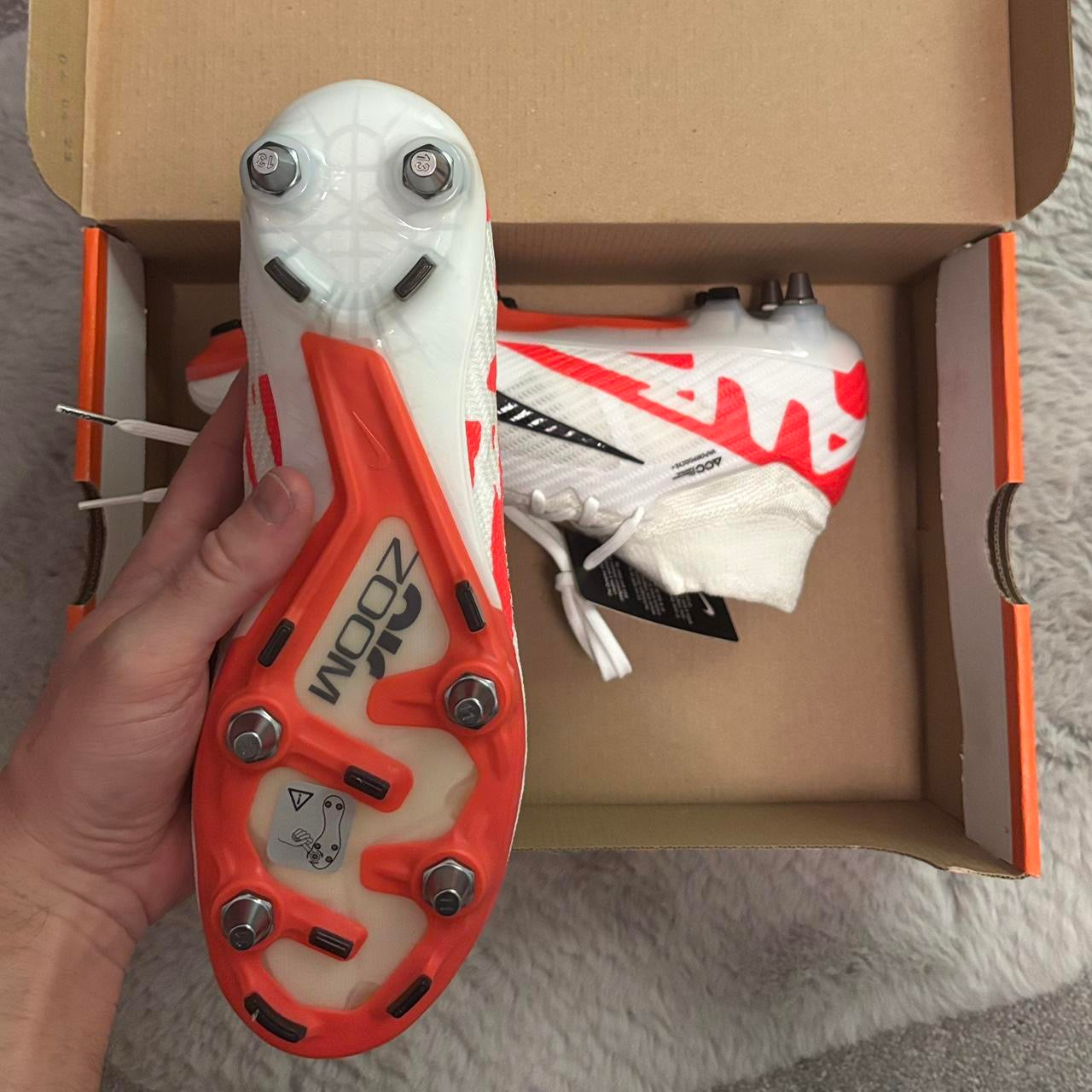 Nike Zoom Superfly 9 Elite SG Football Boots ⚪️🔴