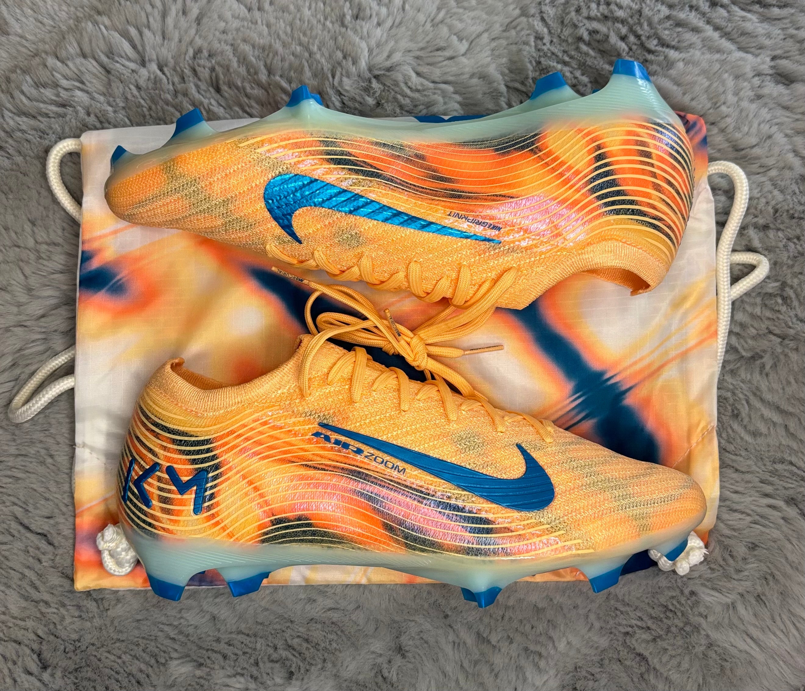 Nike Zoom Vapor 16 Elite KM FG Football Boots 🟡🟠