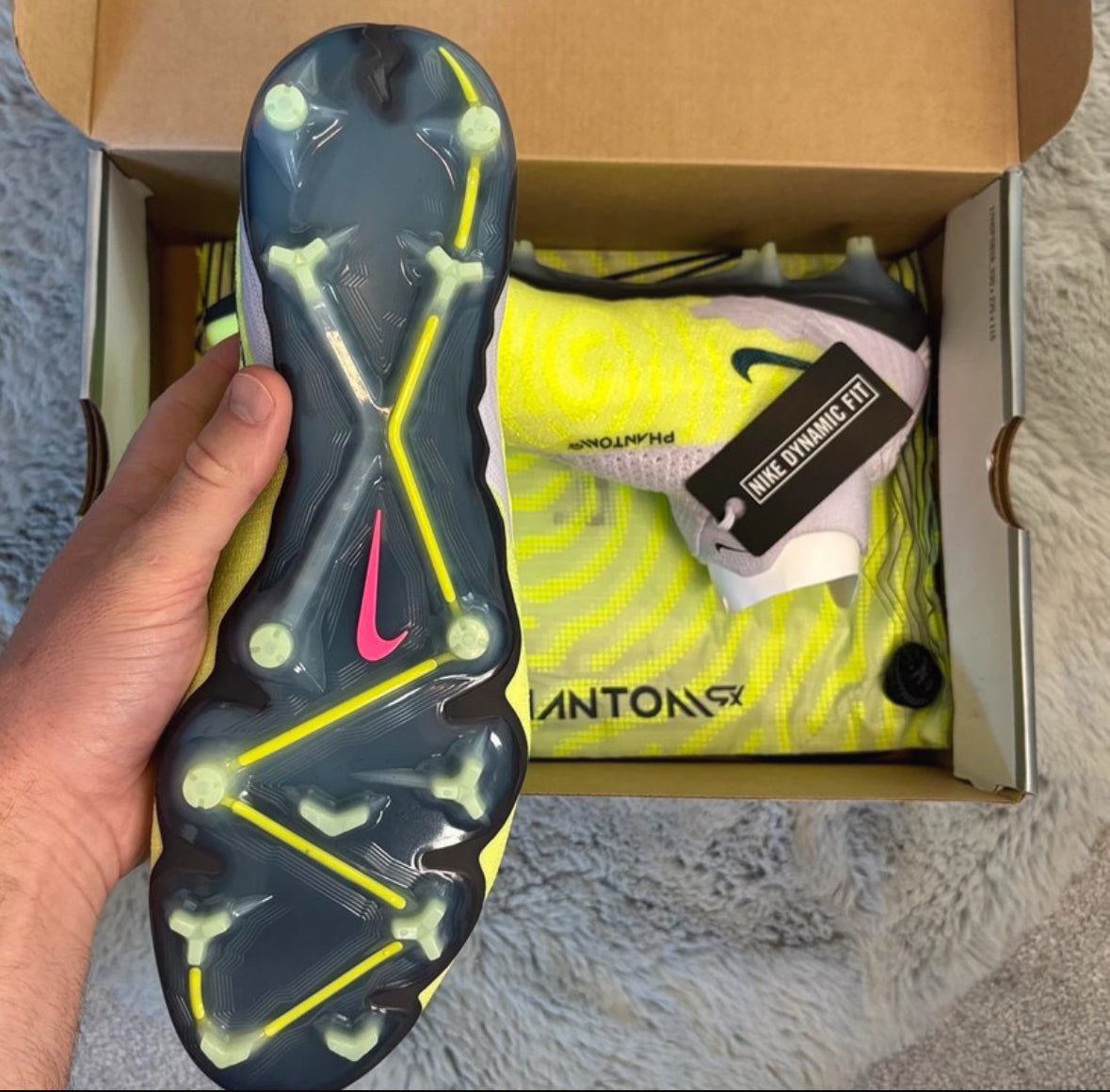 Nike Phantom GX Elite DF FG Football Boots ⚪️🟡