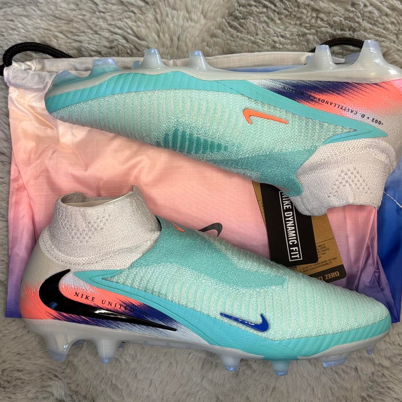 Nike Phantom 6 Elite High FG NU2 Football Boots ⚪️🔵